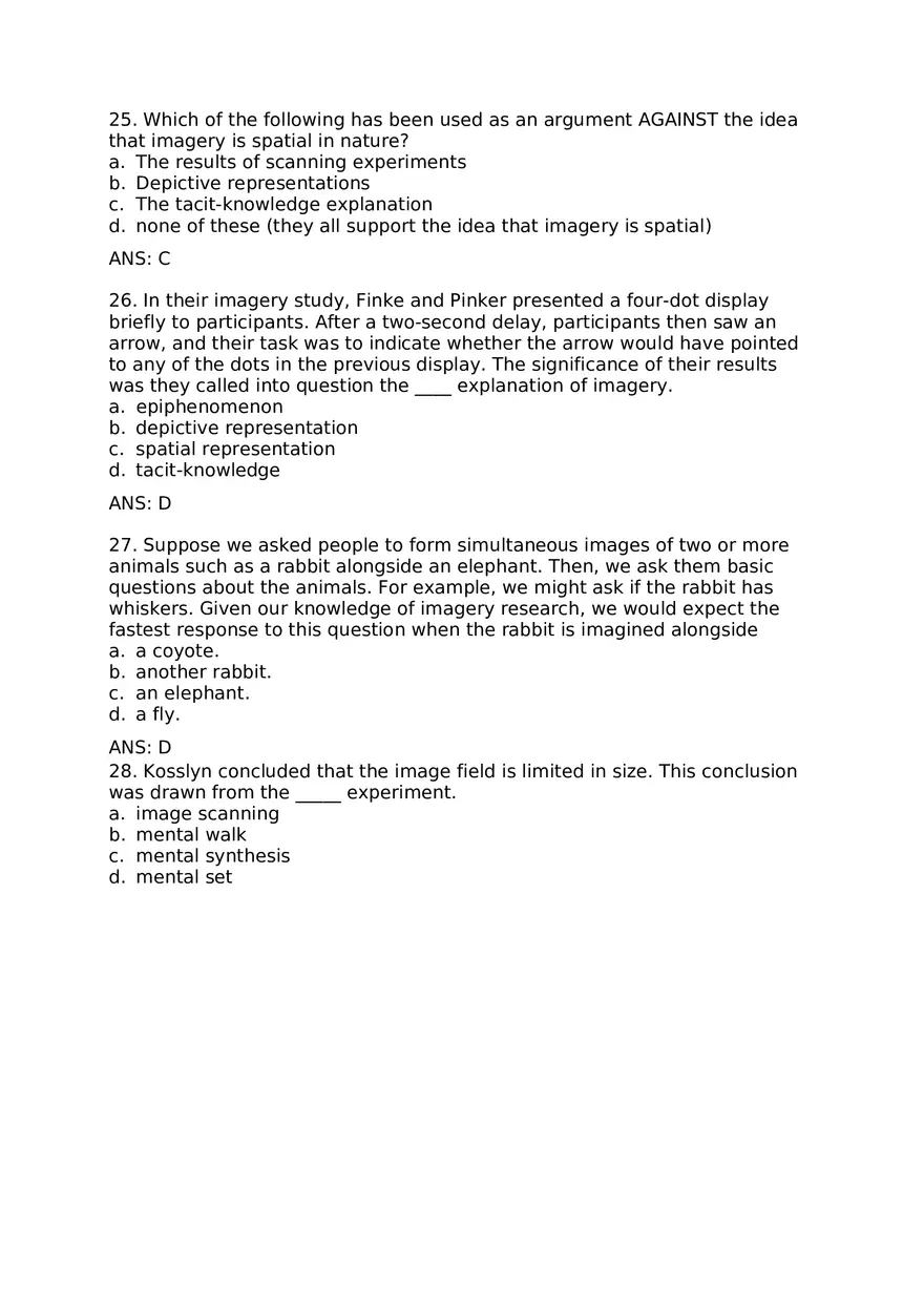 Visual Imagery Questions and Answers - Page 13