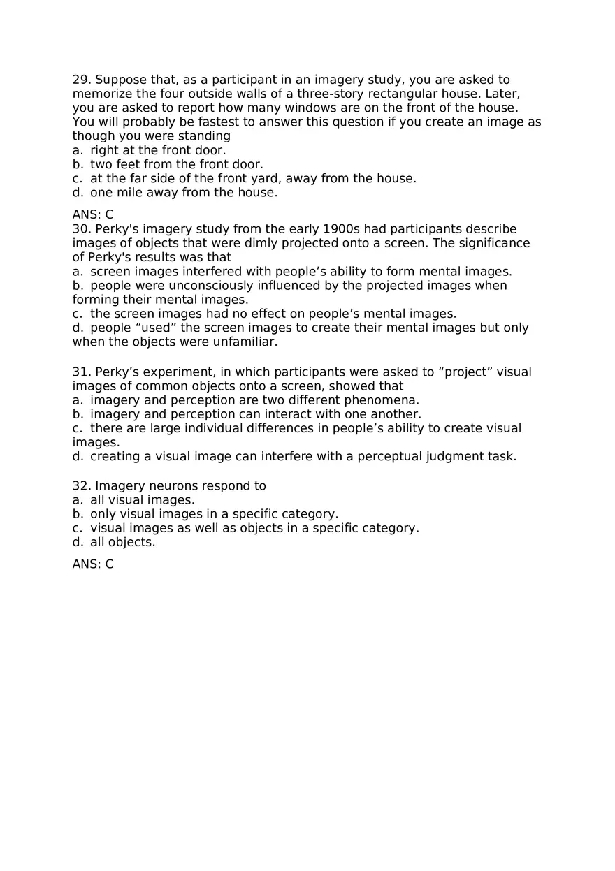 Visual Imagery Questions and Answers - Page 14
