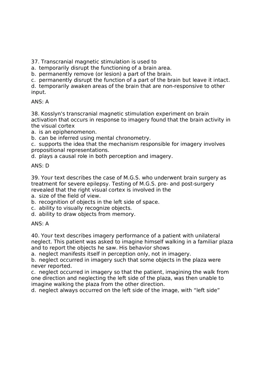 Visual Imagery Questions and Answers - Page 16