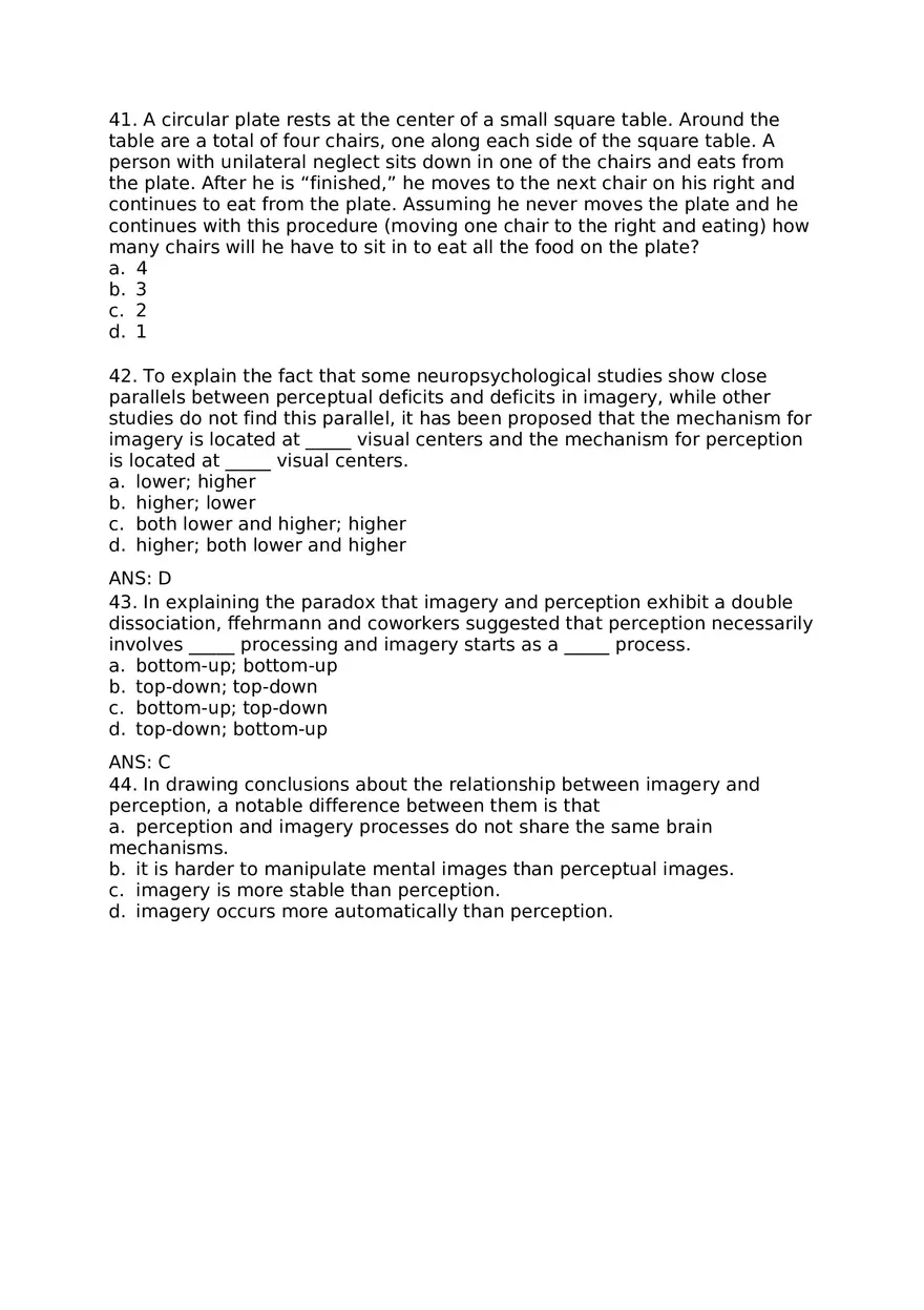 Visual Imagery Questions and Answers - Page 4