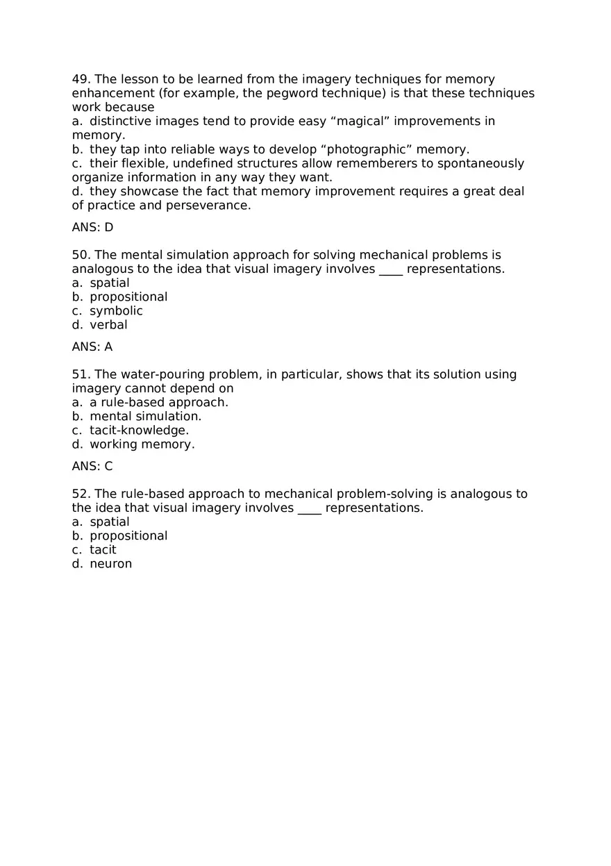 Visual Imagery Questions and Answers - Page 6