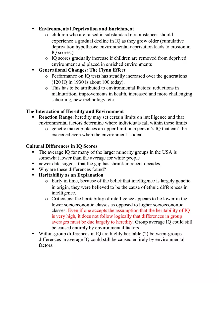 Our Understanding of the Construct of Intelligence Notes - Page 7