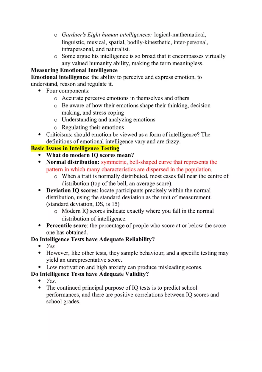 Our Understanding of the Construct of Intelligence Notes - Page 3