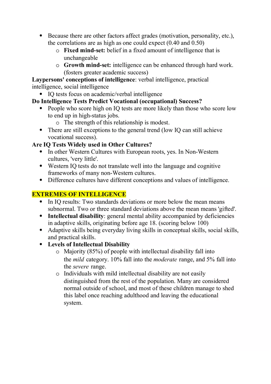 Our Understanding of the Construct of Intelligence Notes - Page 4