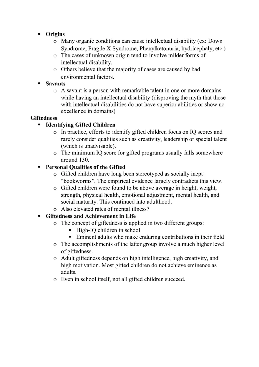 Our Understanding of the Construct of Intelligence Notes - Page 5