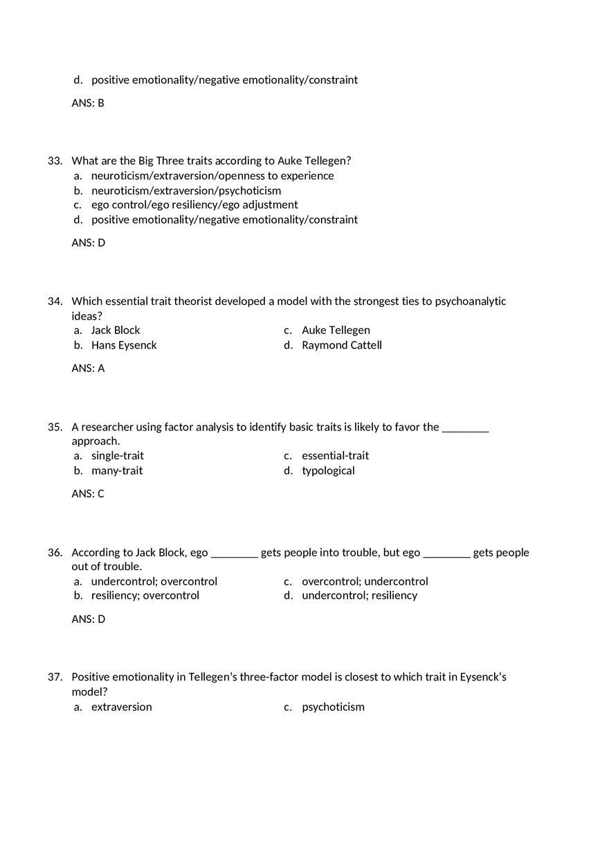 Traits and Types - The Big Five and Beyond - Page 16
