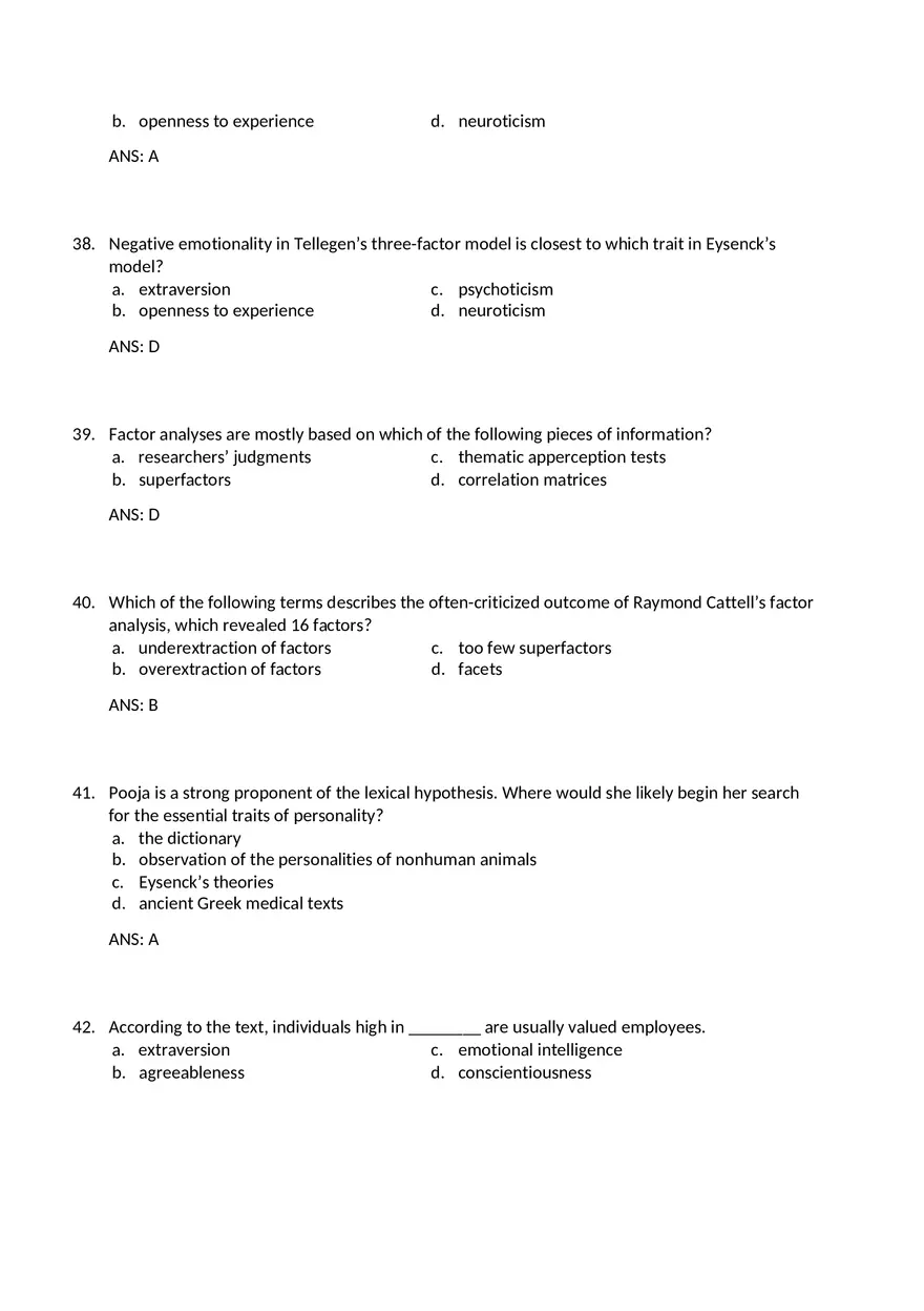 Traits and Types - The Big Five and Beyond - Page 17
