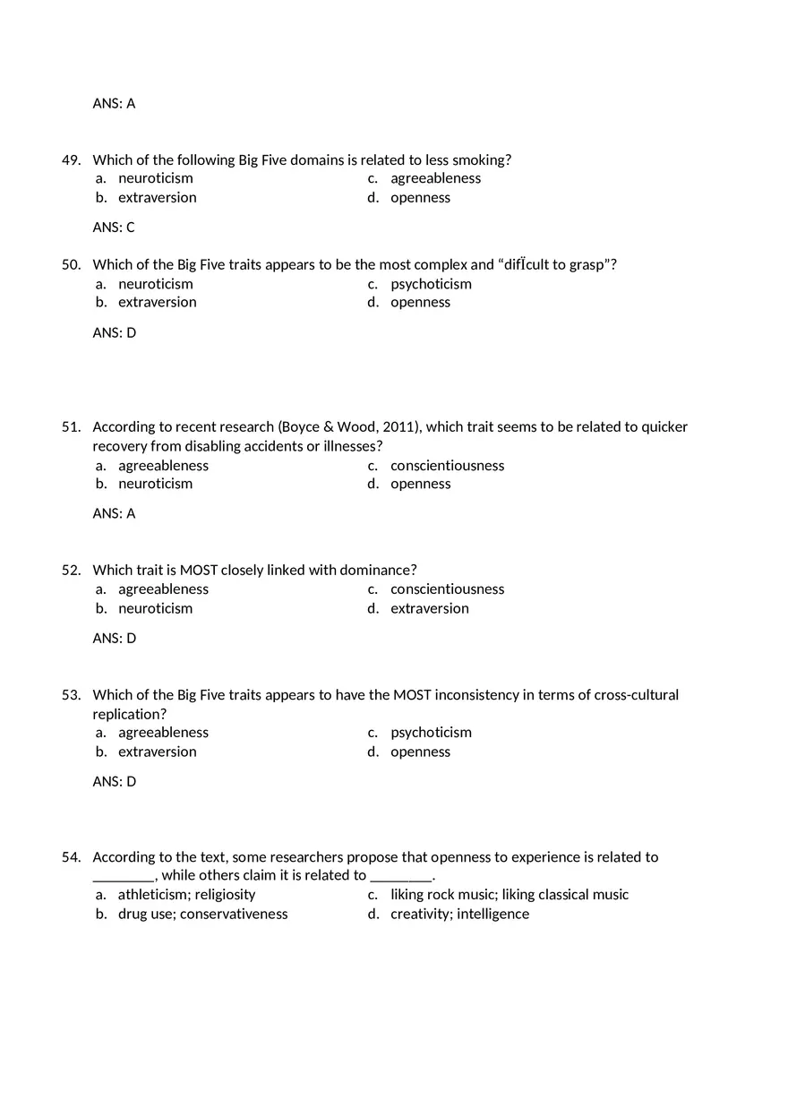 Traits and Types - The Big Five and Beyond - Page 19