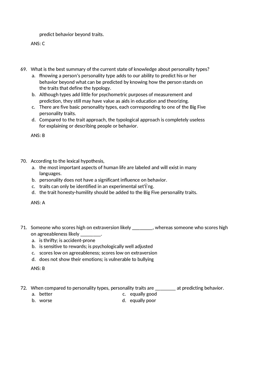 Traits and Types - The Big Five and Beyond - Page 6