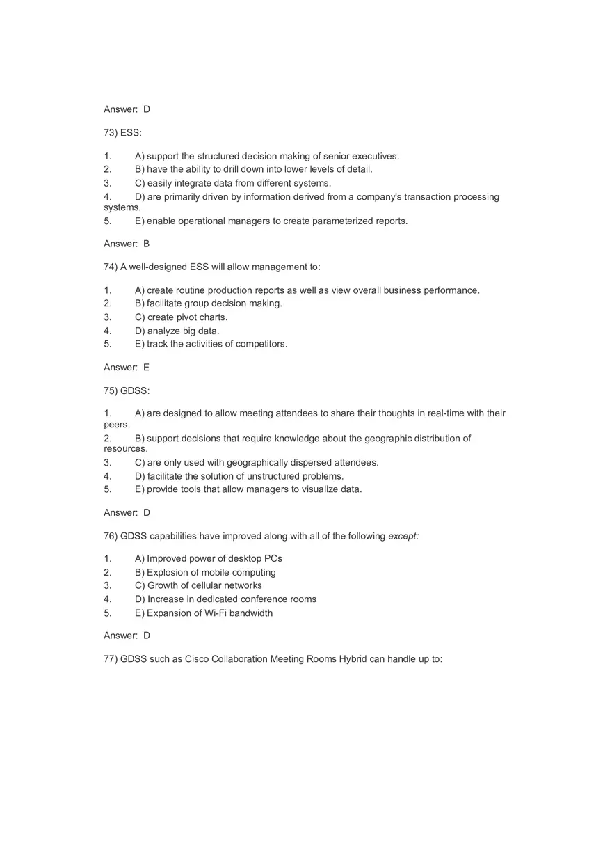 Business Value of Decision Making 100 Answers - Page 7
