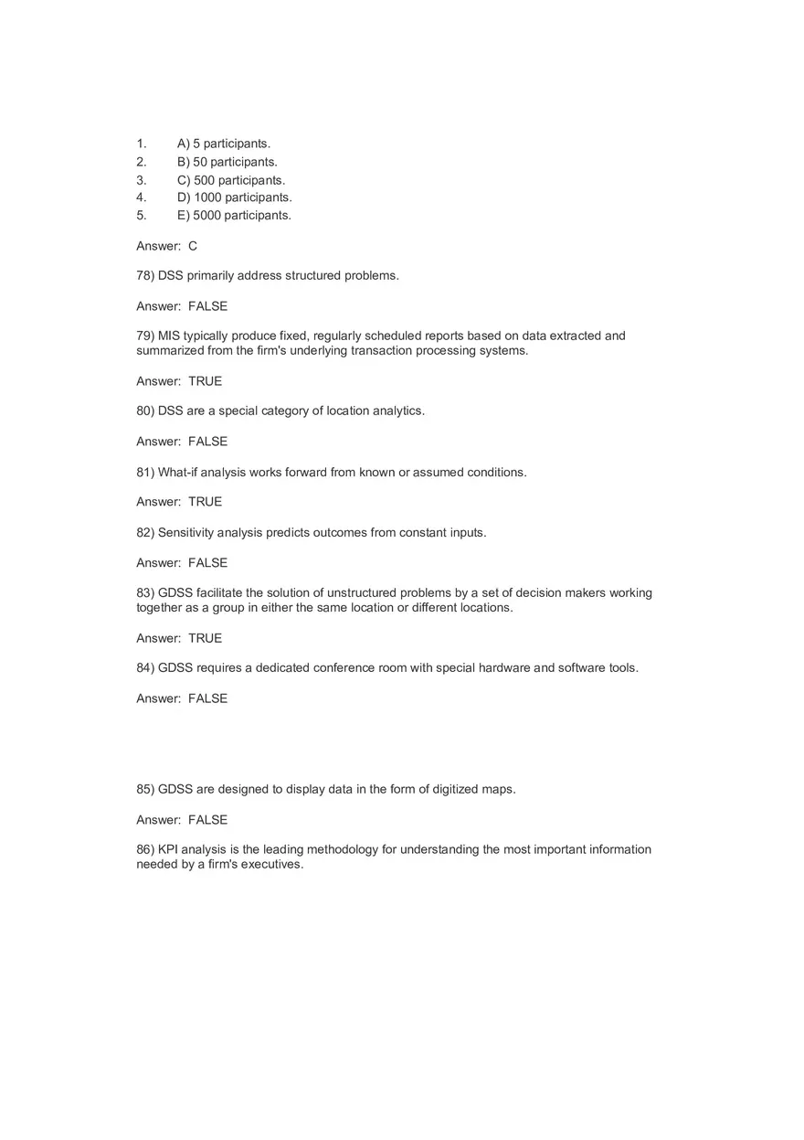 Business Value of Decision Making 100 Answers - Page 8