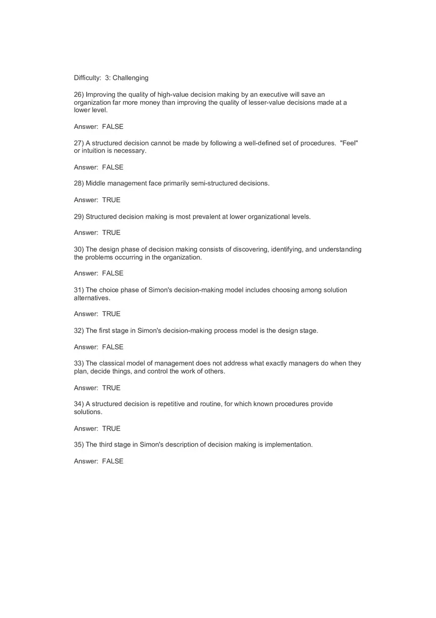 Business Value of Decision Making 100 Answers - Page 14