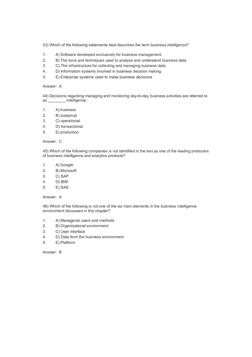 Business Value of Decision Making 100 Answers - Page 16
