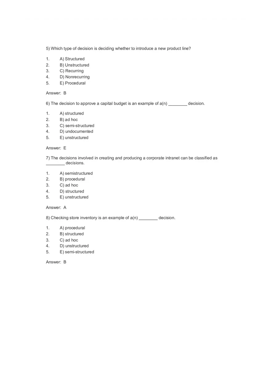 Business Value of Decision Making 100 Answers - Page 2