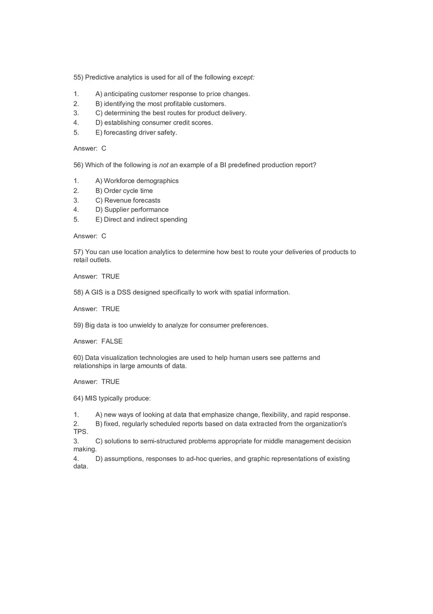 Business Value of Decision Making 100 Answers - Page 4