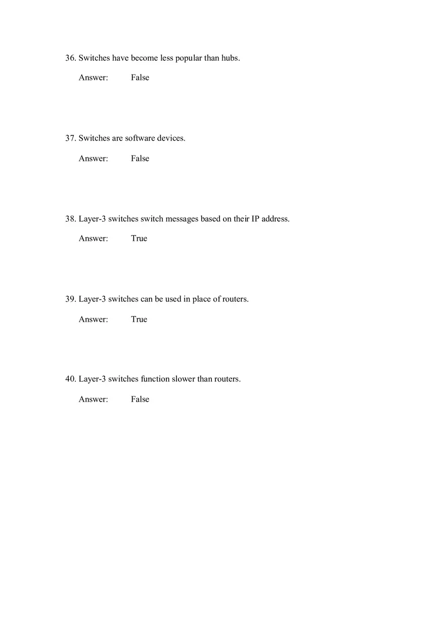 Backbone Networks Testbank Part 1 - Page 8