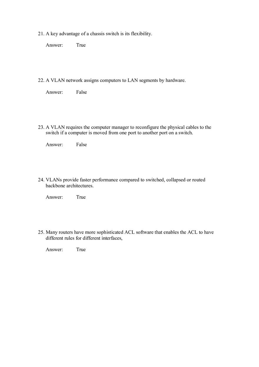 Backbone Networks Testbank Part 1 - Page 5