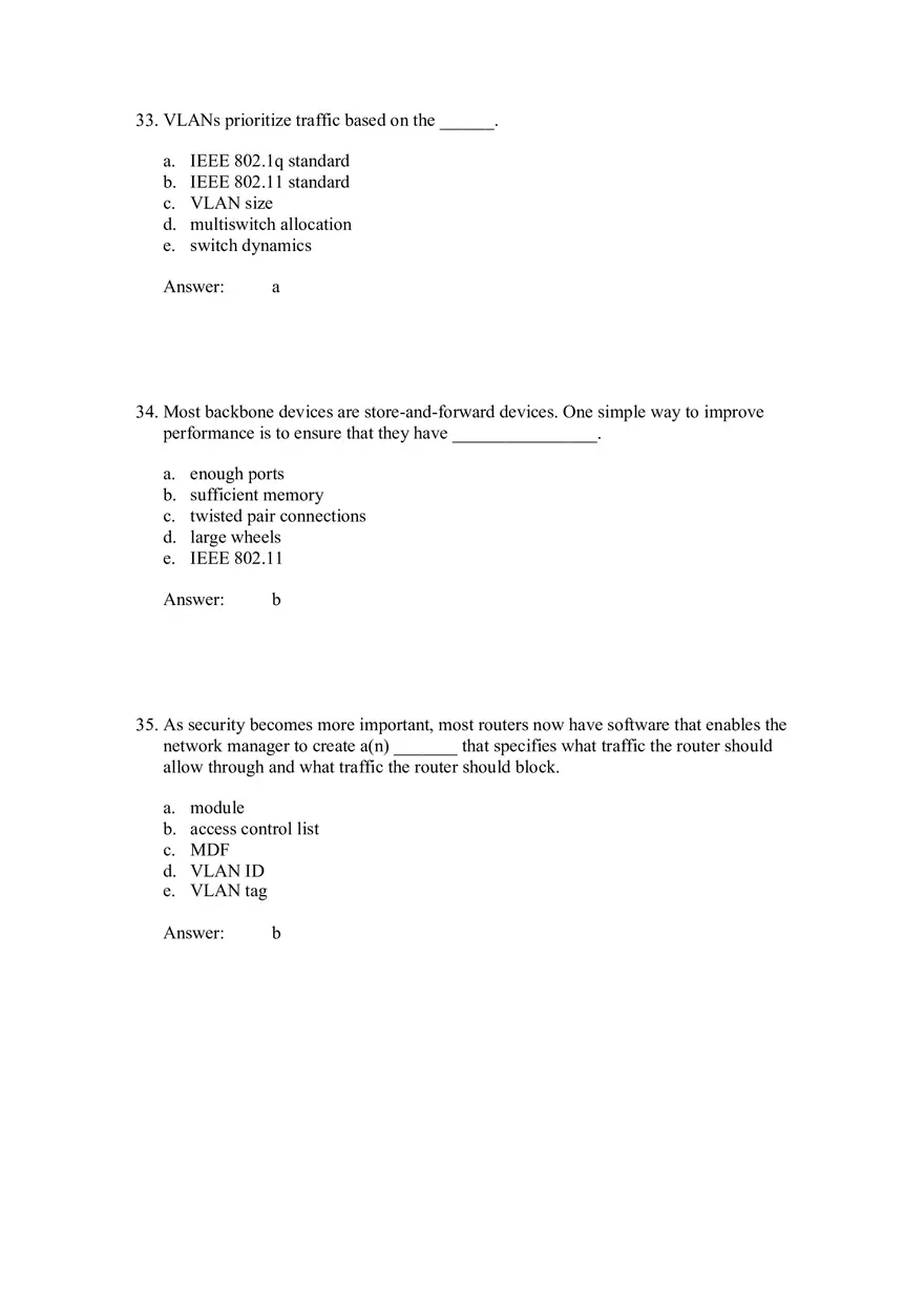 Backbone Networks Testbank Part 2 - Page 6