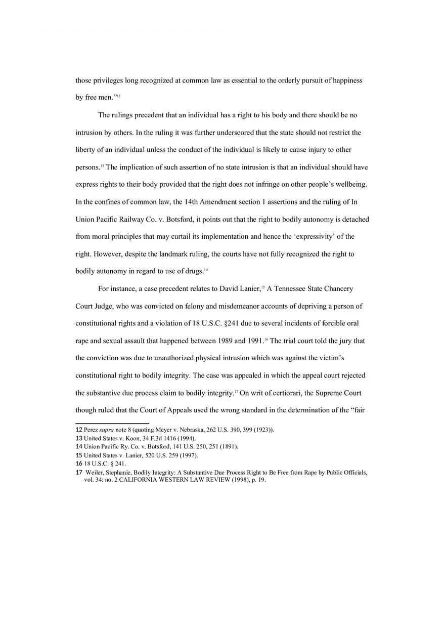 Land of the Free - Bodily Autonomy and the Constitution - Page 13