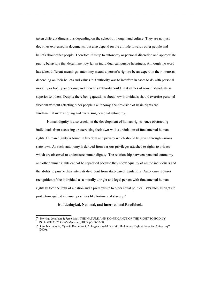 Land of the Free - Bodily Autonomy and the Constitution - Page 16