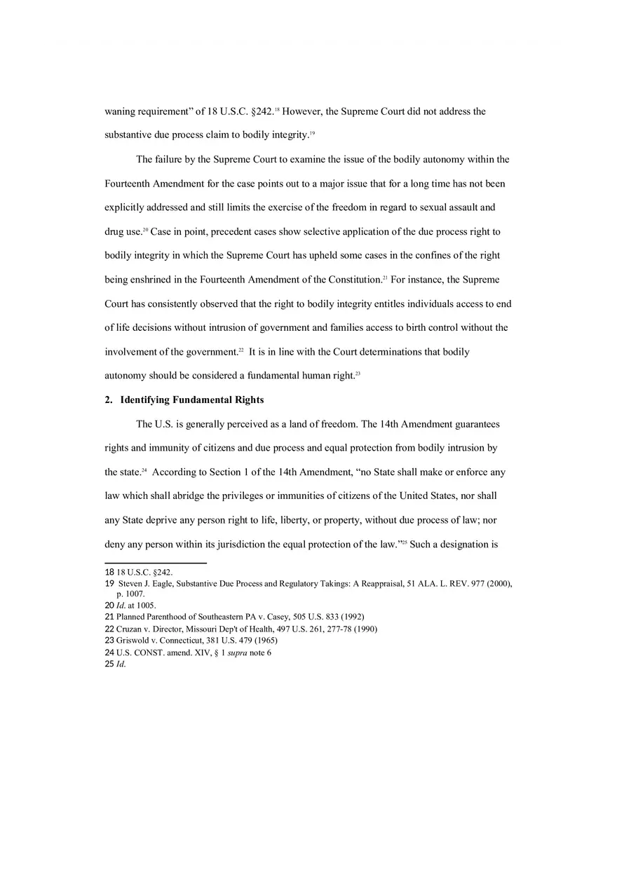 Land of the Free - Bodily Autonomy and the Constitution - Page 19