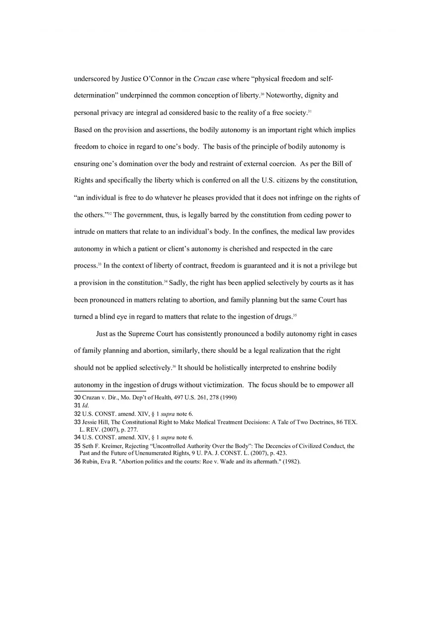 Land of the Free - Bodily Autonomy and the Constitution - Page 21