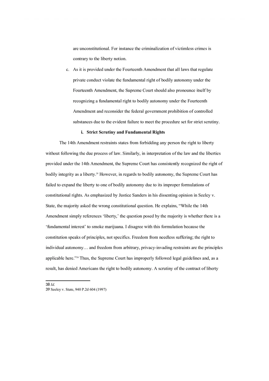 Land of the Free - Bodily Autonomy and the Constitution - Page 23