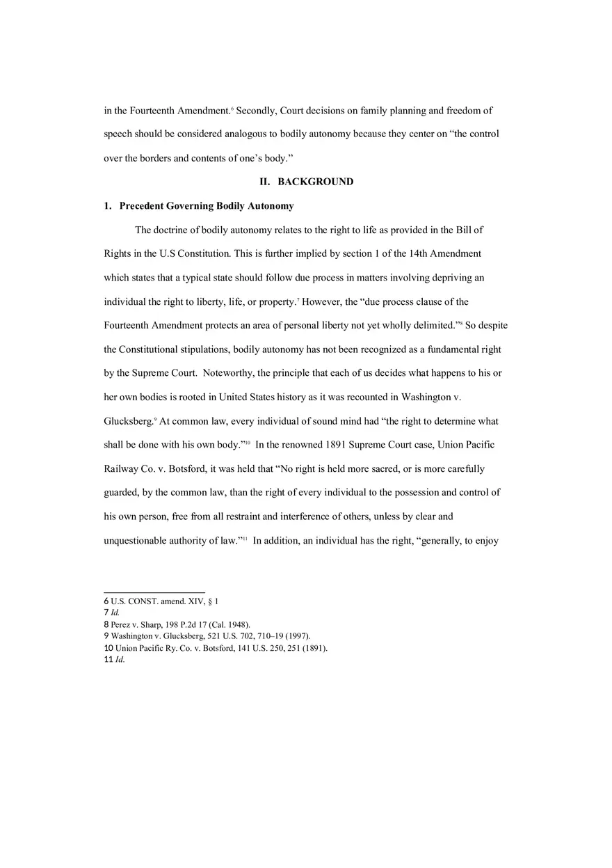Land of the Free - Bodily Autonomy and the Constitution - Page 2