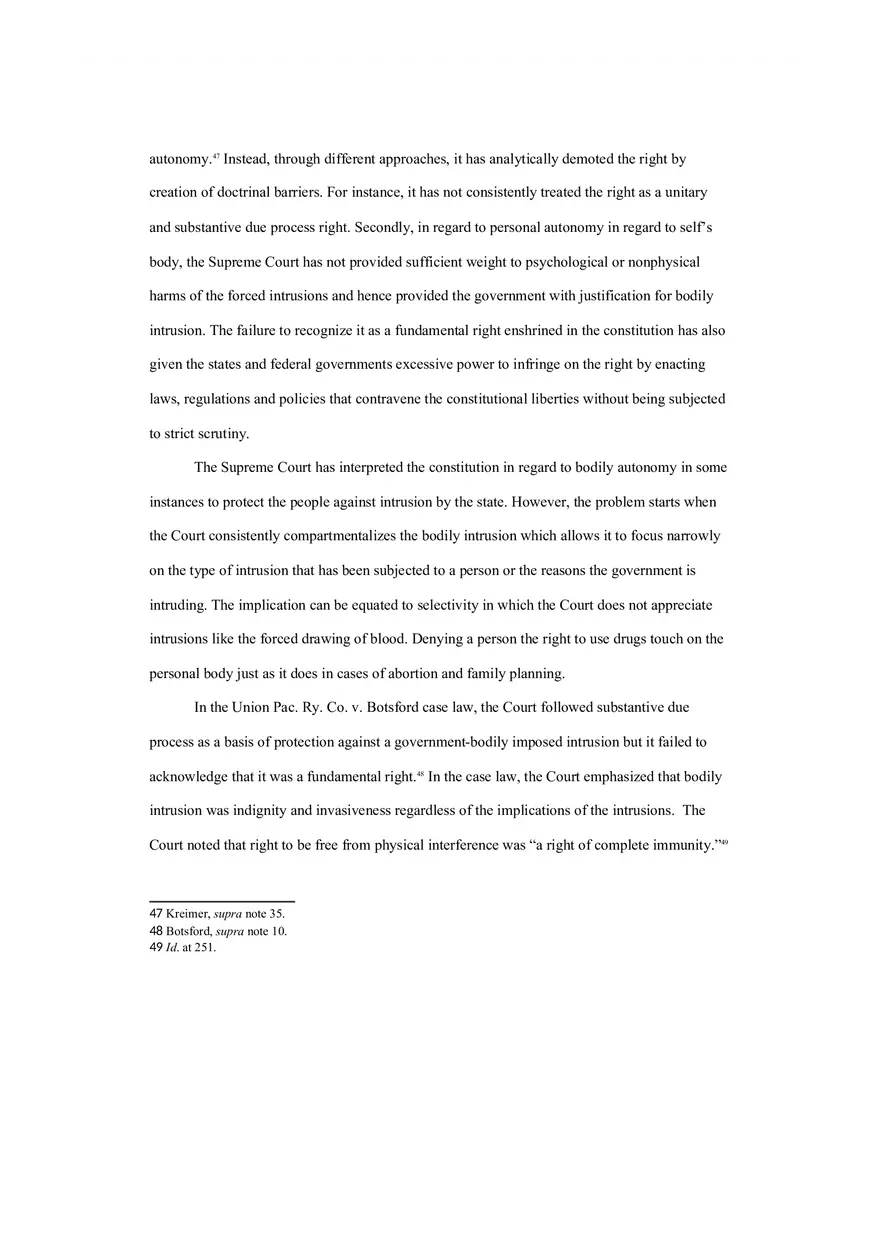 Land of the Free - Bodily Autonomy and the Constitution - Page 5