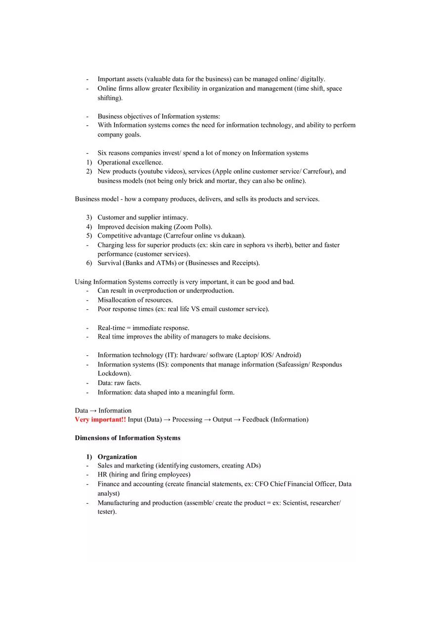 Management Information System - Managing the Digital Firm - Page 2