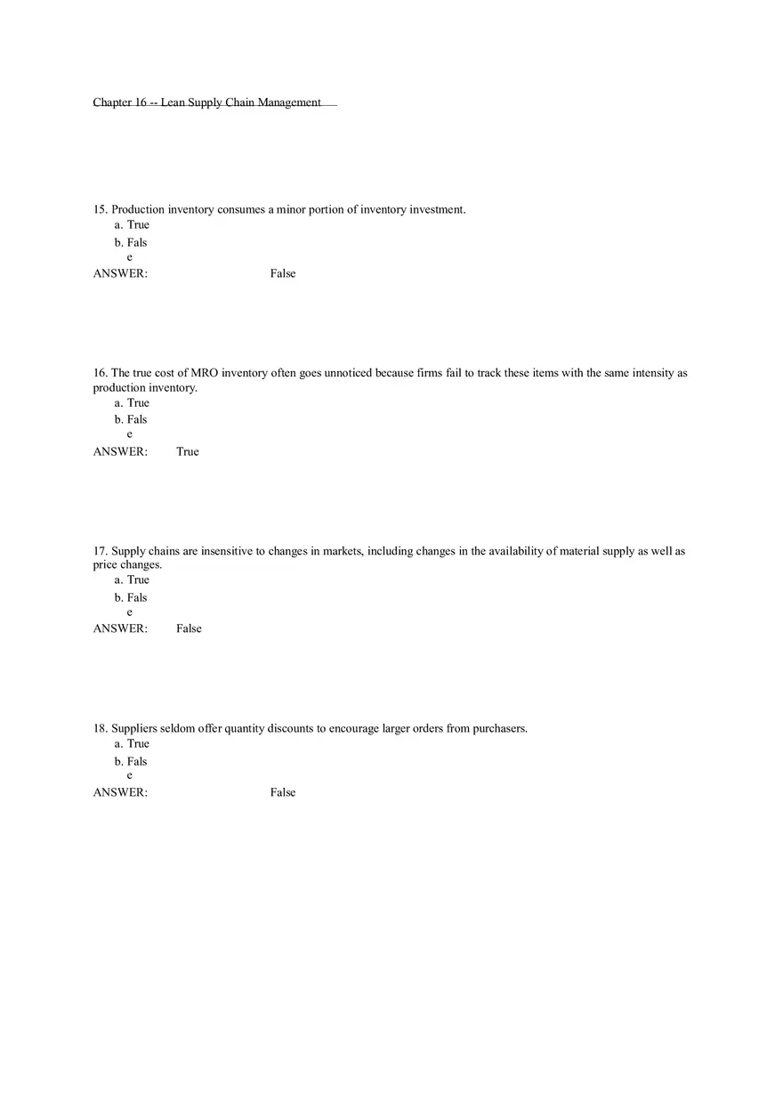 Chapter 16 Lean Supply Chain Management - Page 13