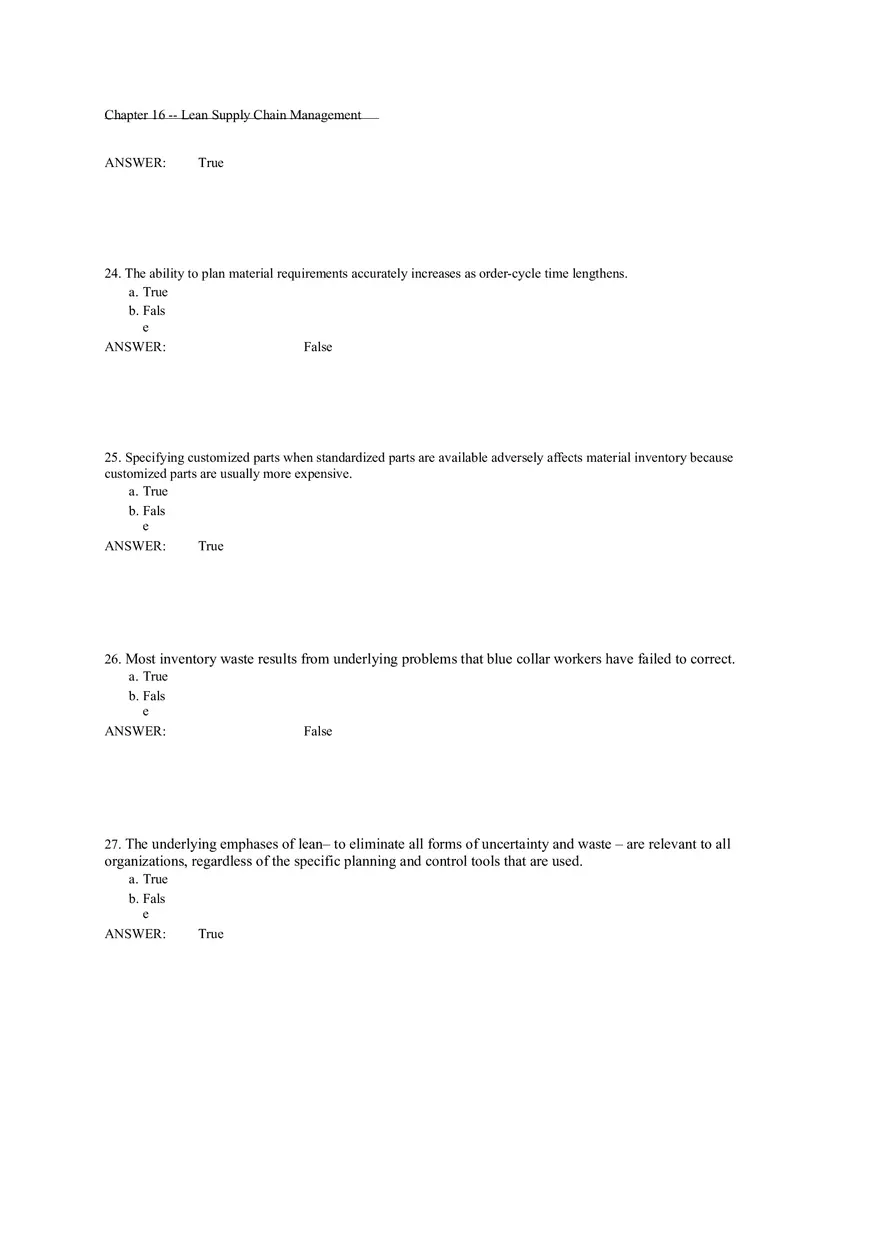 Chapter 16 Lean Supply Chain Management - Page 15