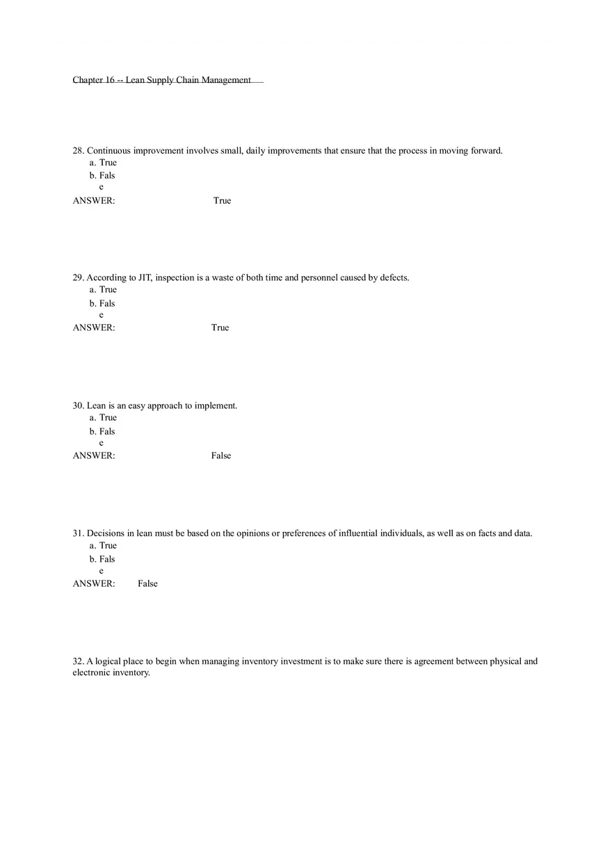 Chapter 16 Lean Supply Chain Management - Page 16