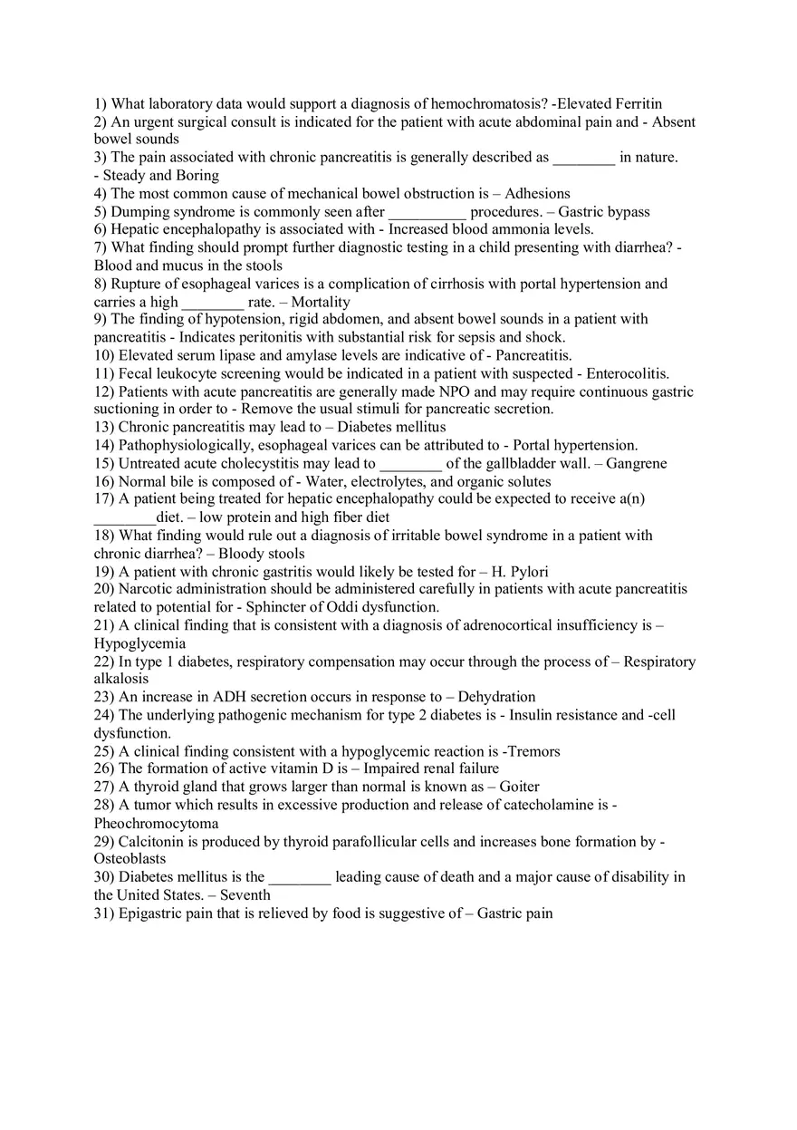 Check Your Understanding About Pathophysiology - Page 1