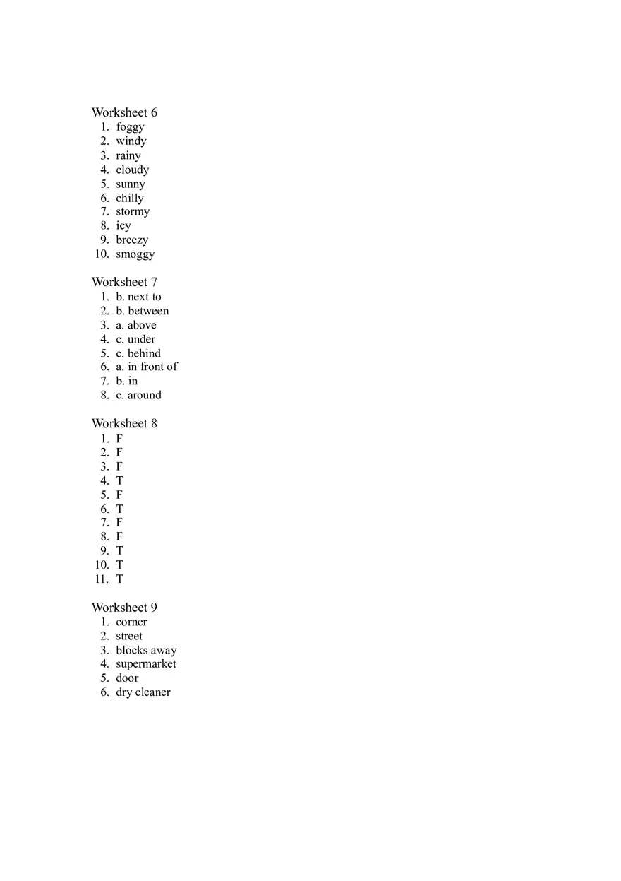 Talking About the Present Worksheet - Page 9