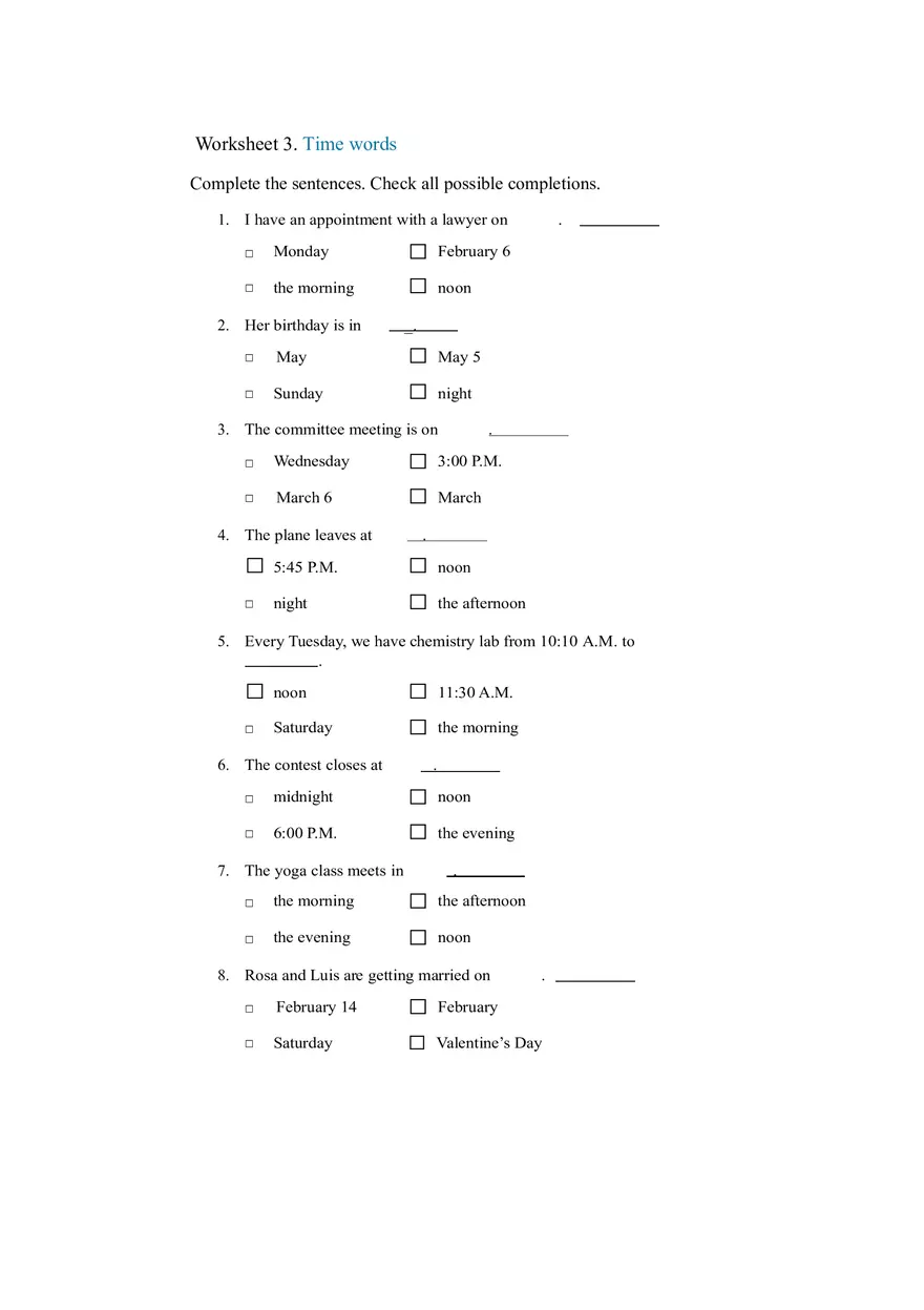 Talking About the Present Worksheet - Page 13