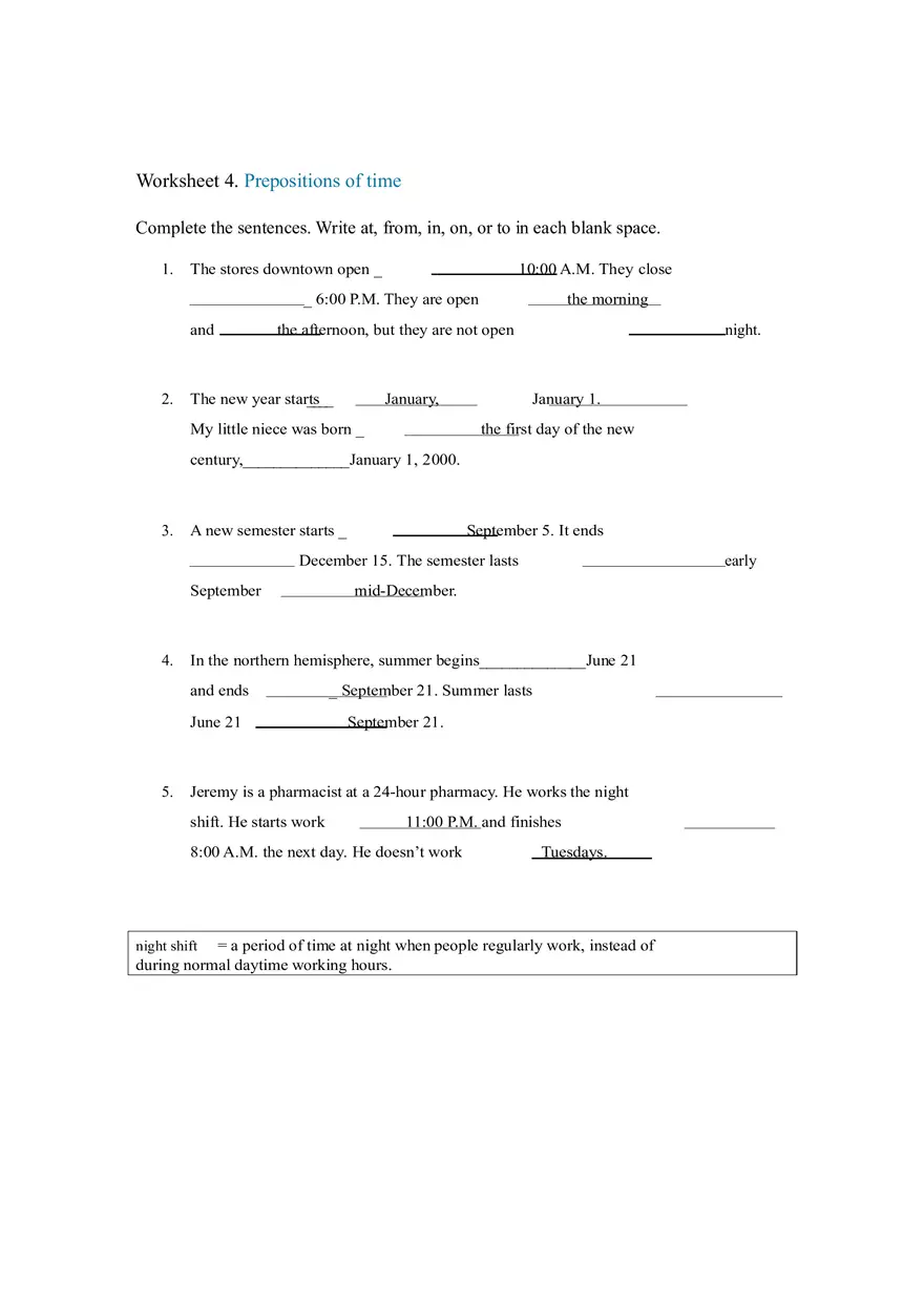Talking About the Present Worksheet - Page 14