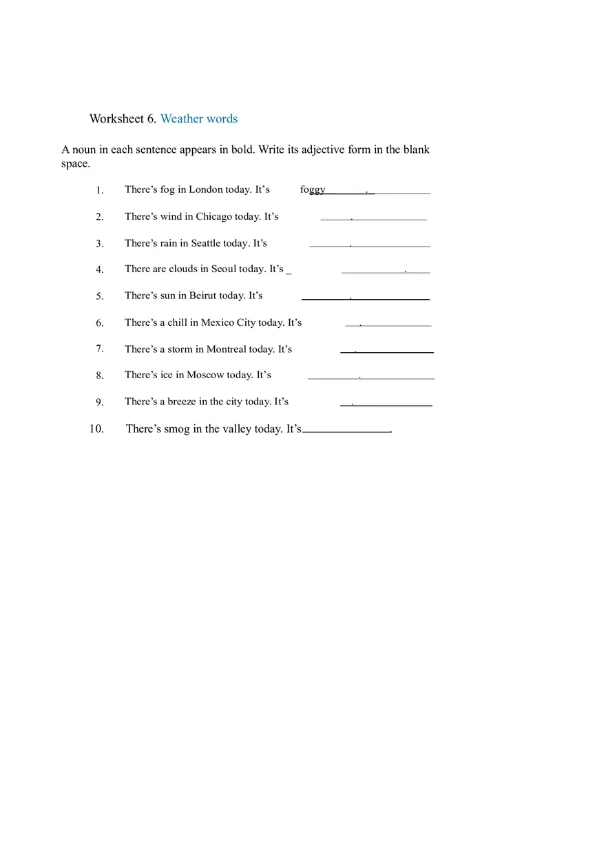 Talking About the Present Worksheet - Page 16