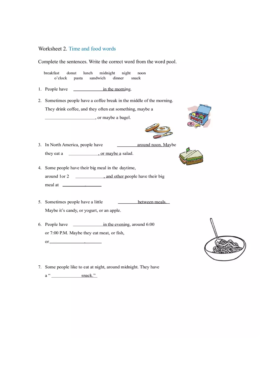 Talking About the Present Worksheet - Page 2