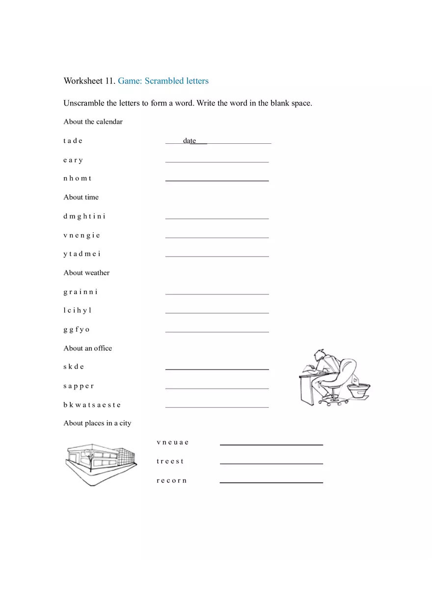 Talking About the Present Worksheet - Page 4