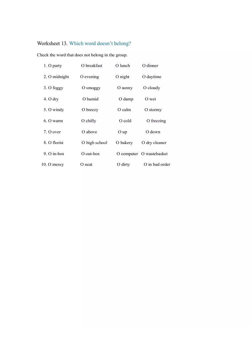 Talking About the Present Worksheet - Page 6