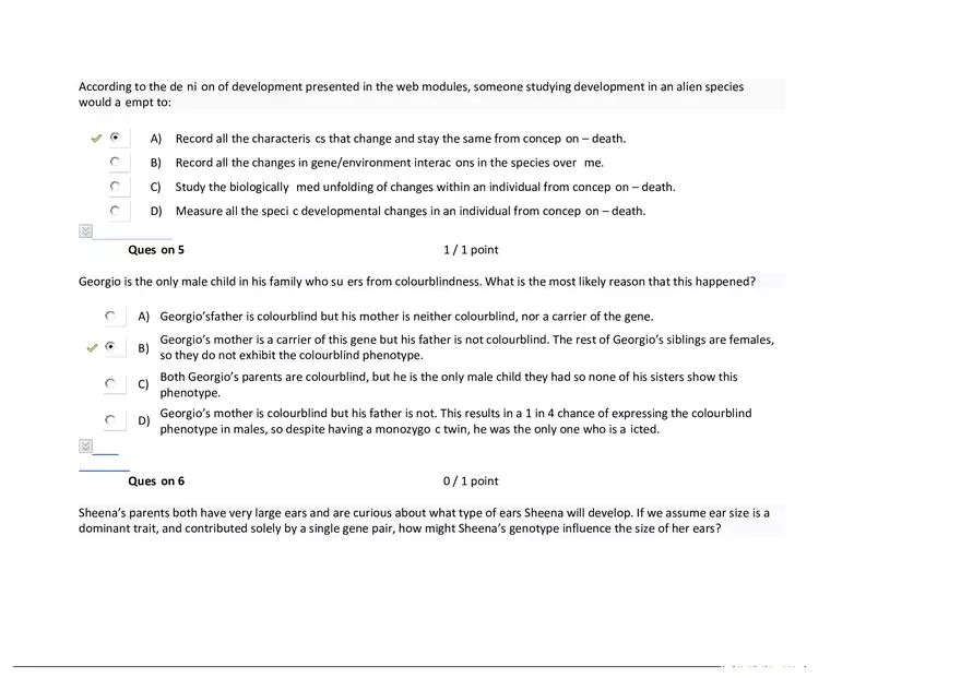 Foundations of Psychology, Neuroscience and Behaviour Exam Answer Key 8 - Page 14