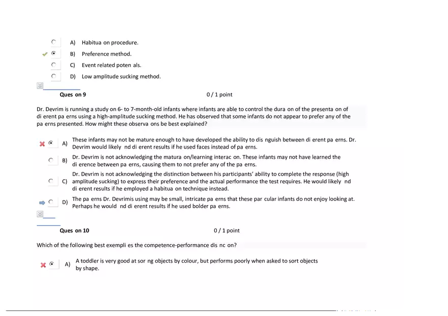Foundations of Psychology, Neuroscience and Behaviour Exam Answer Key 8 - Page 4
