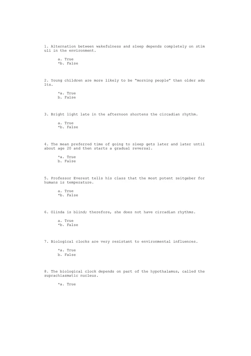 Motivation and Emotion Answer Key Part 1 - Page 1