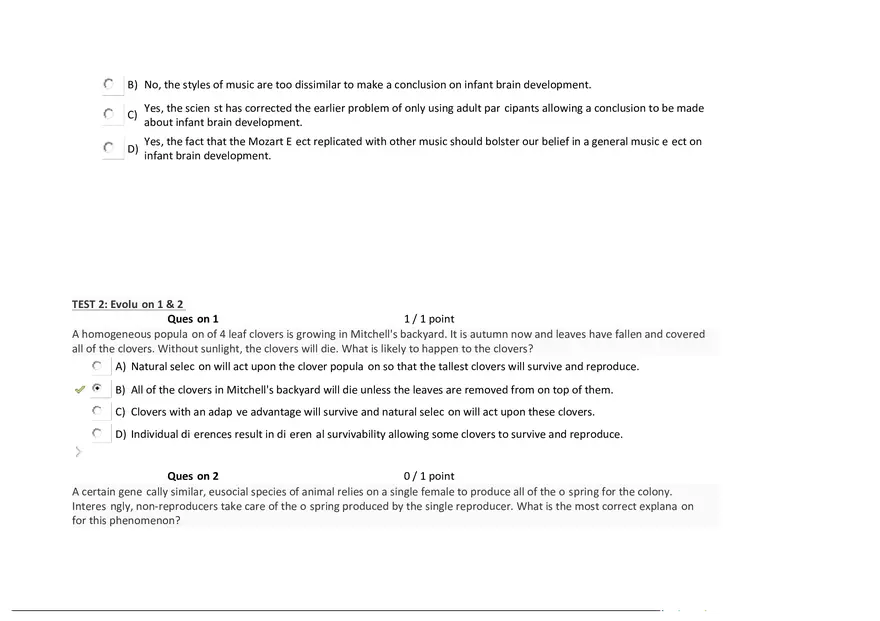 Foundations of Psychology, Neuroscience and Behaviour Exam Answer Key 1 - Page 8