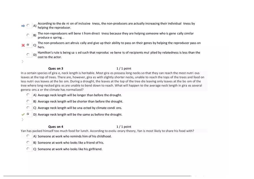 Foundations of Psychology, Neuroscience and Behaviour Exam Answer Key 1 - Page 9