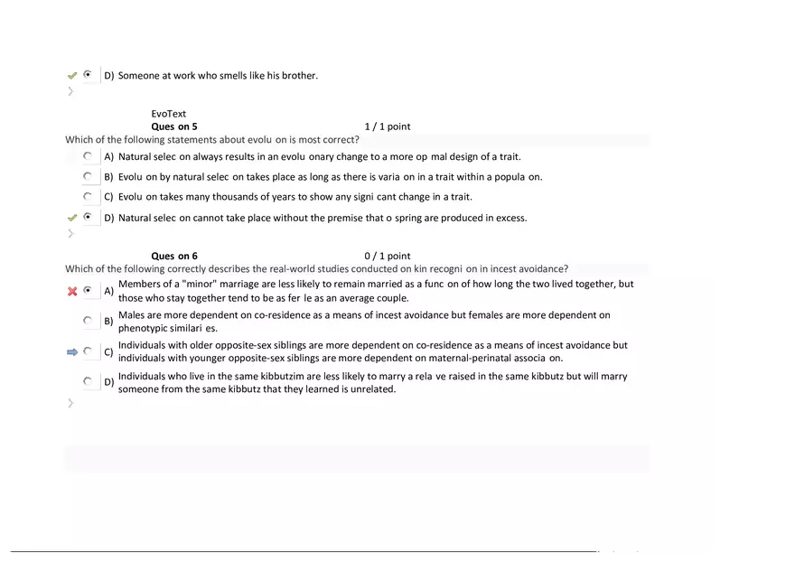 Foundations of Psychology, Neuroscience and Behaviour Exam Answer Key 1 - Page 10