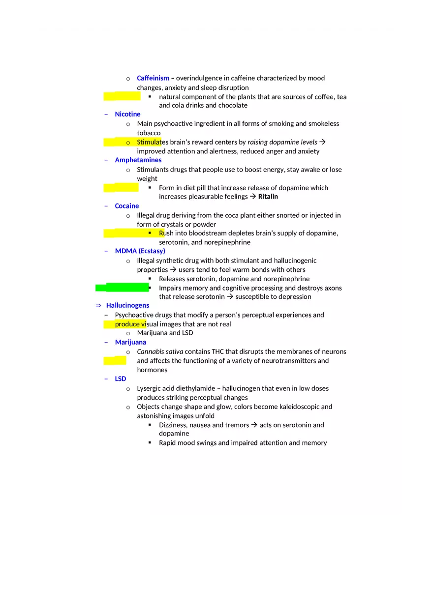 Psychology Notes - States of Consciousness - Page 5