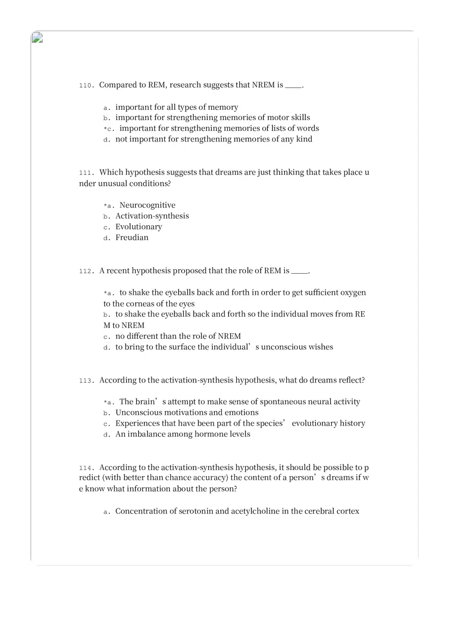 Motivation and Emotion Answer Key Part 2 - Page 3