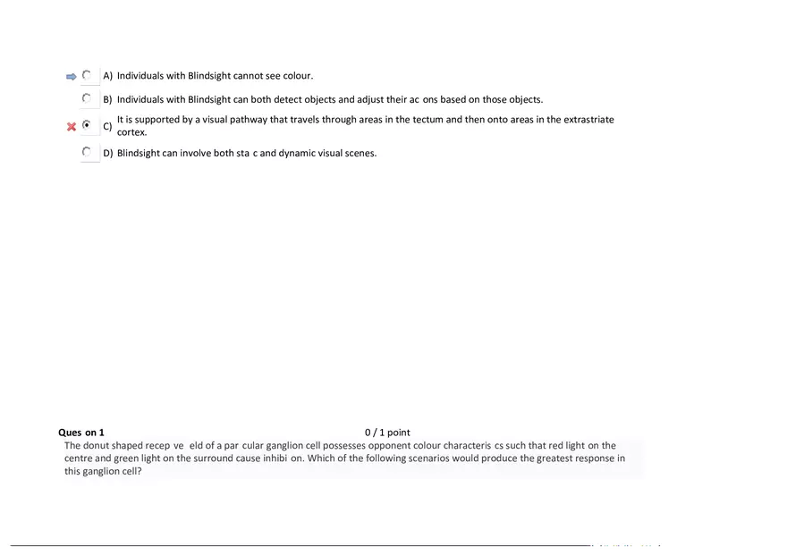 Foundations of Psychology, Neuroscience and Behaviour Exam Answer Key 6 - Page 10